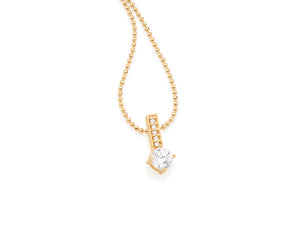 GOLD PENDANT WITH ZIRCONIA