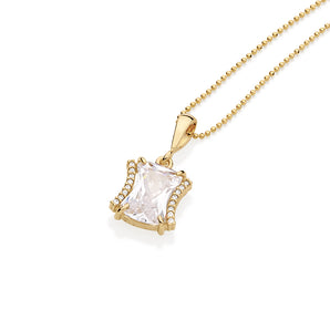GOLD PENDANT WITH ZIRCONIA