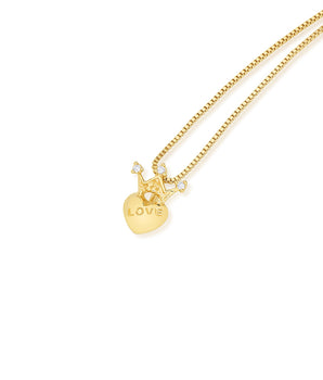 GOLD PENDANT WITH ZIRCONIA