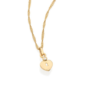 GOLD PENDANT WITH ZIRCONIA