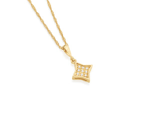 GOLD PENDANT WITH ZIRCONIA