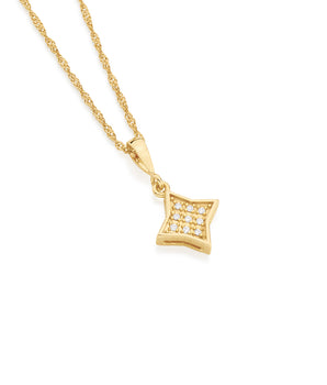 GOLD PENDANT WITH ZIRCONIA