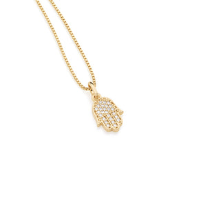 GOLD PENDANT WITH ZIRCONIA