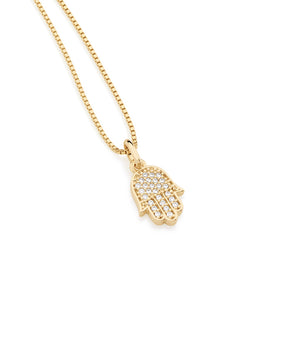 GOLD PENDANT WITH ZIRCONIA