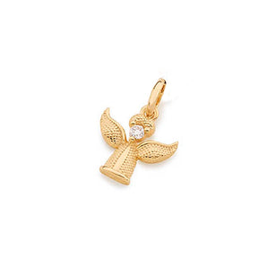 GOLD KID'S PENDANT WITH ZIRCONIA