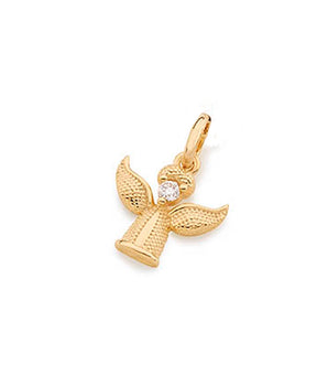 GOLD KID'S PENDANT WITH ZIRCONIA