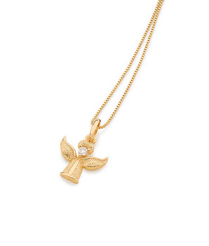 GOLD KID'S PENDANT WITH ZIRCONIA
