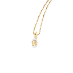GOLD KID'S PENDANT WITH PEARL