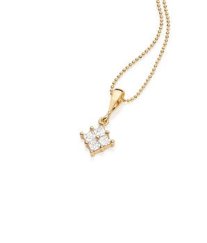 GOLD PENDANT WITH ZIRCONIA