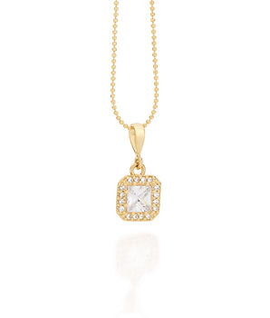 GOLD PENDANT WITH ZIRCONIA