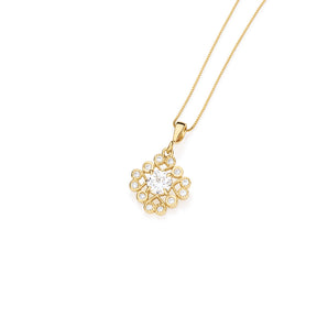 GOLD PENDANT WITH ZIRCONIA