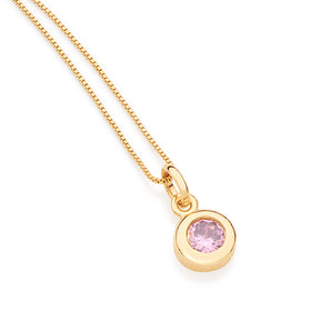 GOLD PENDANT WITH ZIRCONIA