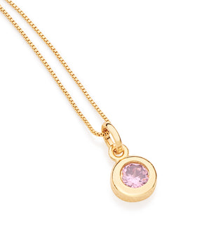 GOLD PENDANT WITH ZIRCONIA