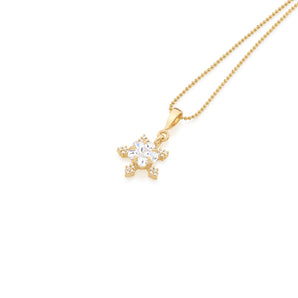 GOLD PENDANT WITH ZIRCONIA