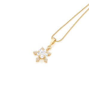 GOLD PENDANT WITH ZIRCONIA