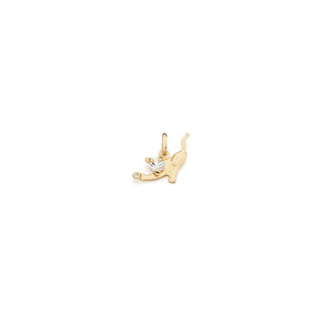 GOLD KID'S PENDANT WITH ZIRCONIA