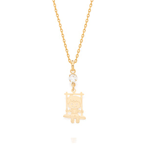 GOLD PENDANT WITH ZIRCONIA