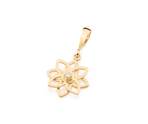 GOLD PLATED PENDANT WITH ZIRCONIA
