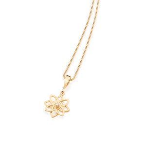 GOLD PLATED PENDANT WITH ZIRCONIA