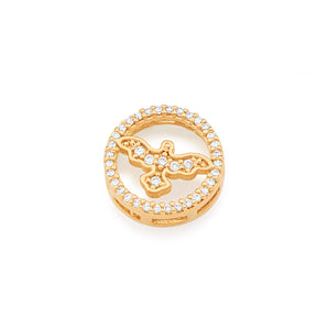 GOLD PENDANT WITH ZIRCONIA