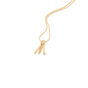 GOLD PENDANT WITH ZIRCONIA