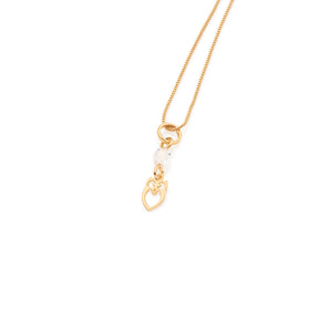 GOLD KID'S PENDANT WITH CRYSTAL