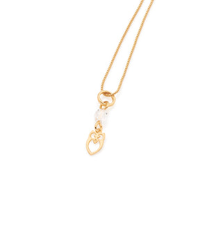 GOLD KID'S PENDANT WITH CRYSTAL