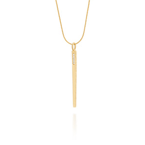 GOLD PENDANT WITH ZIRCONIA