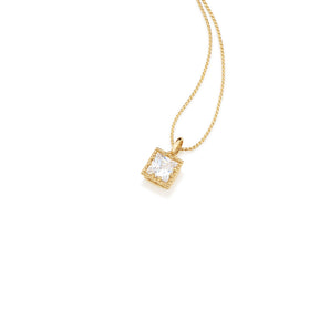 GOLD PLATED PENDANT WITH ZIRCONIA