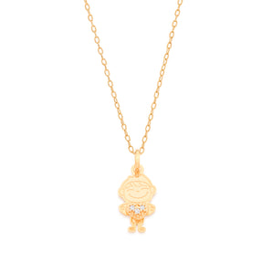 GOLD PLATED PENDANT WITH ZIRCONIA