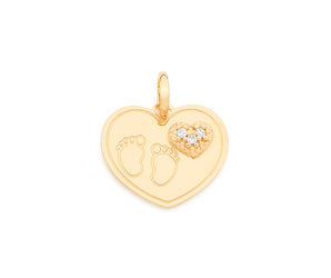 GOLD PLATED PENDANT WITH ZIRCONIA