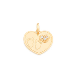 GOLD PLATED PENDANT WITH ZIRCONIA