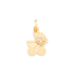 GOLD PLATED PENDANT WITH ZIRCONIA