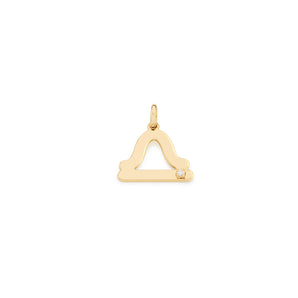 GOLD PLATED PENDANT WITH ZIRCONIA
