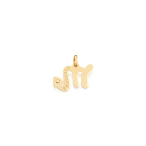 GOLD PLATED PENDANT WITH ZIRCONIA