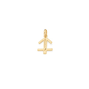 GOLD PLATED PENDANT WITH ZIRCONIA