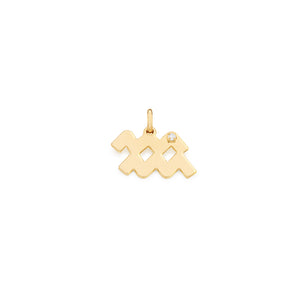 GOLD PLATED PENDANT WITH ZIRCONIA