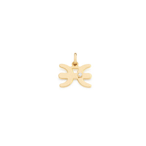 GOLD PLATED PENDANT WITH ZIRCONIA