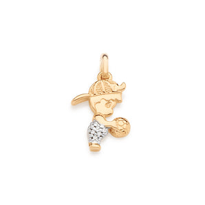GOLD PENDANT WITH ZIRCONIA