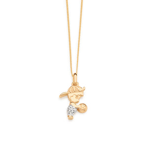 GOLD PENDANT WITH ZIRCONIA