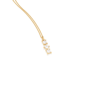 GOLD PENDANT WITH ZIRCONIA