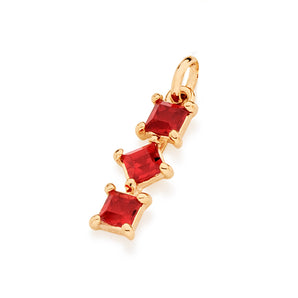 GOLD PENDANT WITH CRYSTAL