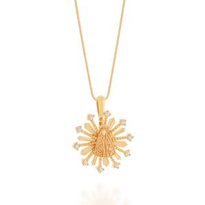 GOLD PENDANT WITH ZIRCONIA