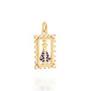 GOLD PENDANT WITH ZIRCONIA