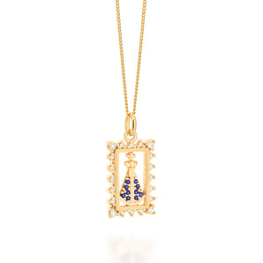 GOLD PENDANT WITH ZIRCONIA