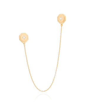 GOLD PENDANT WITH ZIRCONIA