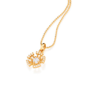 GOLD PENDANT WITH ZIRCONIA