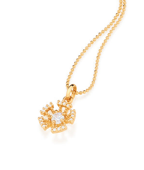 GOLD PENDANT WITH ZIRCONIA
