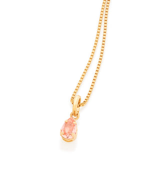 GOLD KID'S PENDANT WITH ZIRCONIA