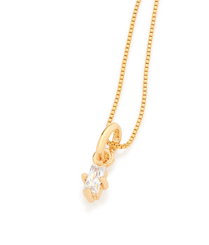 GOLD KID'S PENDANT WITH ZIRCONIA